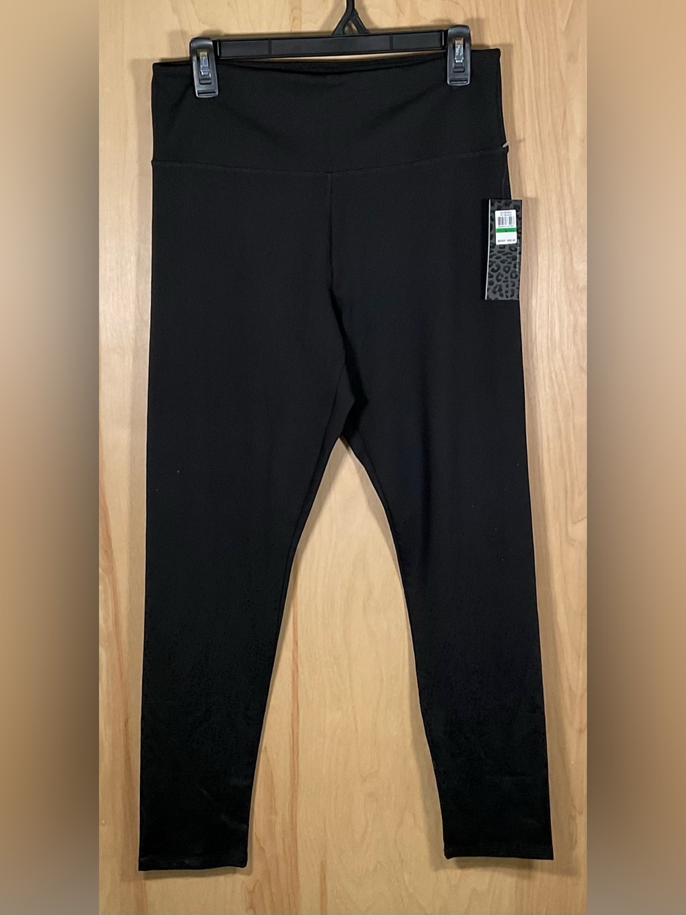 Jessica Simpson The Warmup Jet Black Workout Leggings - NWT